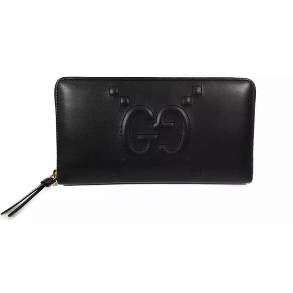 Gucci Handbags - GUCCI Apollo with Embossed GG Zip Around Wallet
